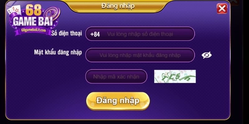 Những lưu ý quan trọng khi tiến hành đăng nhập vào 68 Game Bài