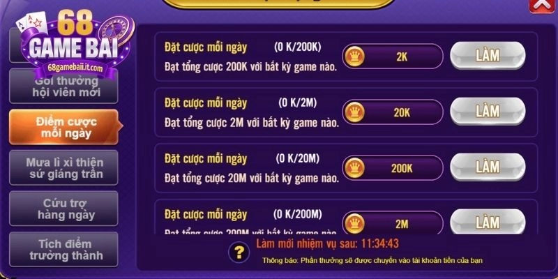 Hướng dẫn những cách nhận khuyến mãi 68 Game Bài siêu dễ